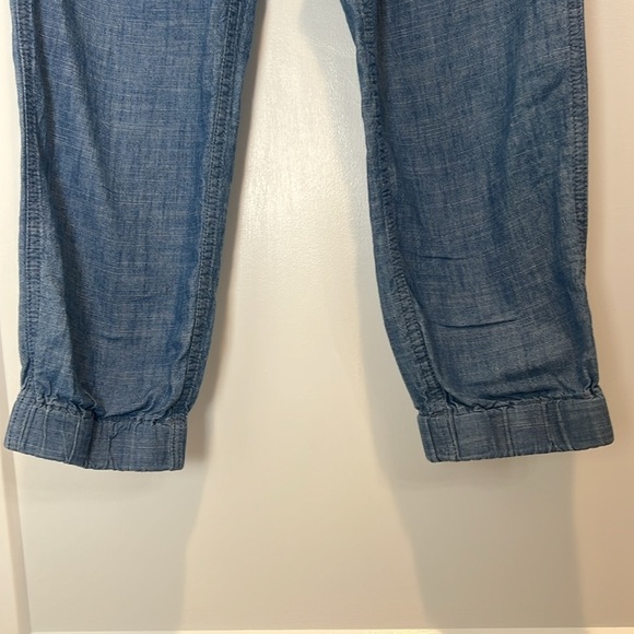 J. Crew Blue cotton pants with Elastic Waistband size 8. - Picture 4 of 8